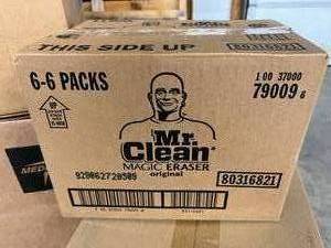 lot 20 image: 1 Case (6 - 6packs per case) NEW Mr. Clean 79009 6-Pack&nbspMagic Eraser Original 