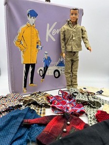 Vintage Barbie KEN Doll with Case, Outfits and Accessories