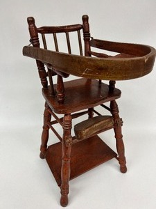 Antique Vintage Convertible Wooden Highchair