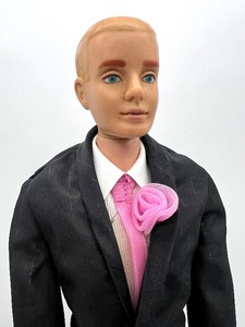 1960 Ken Doll Blonde Flocked Hair in Suit