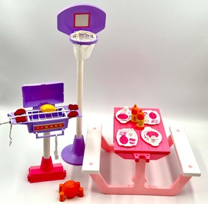 Vintage 1991 MATTEL BARBIE BACKYARD COOKOUT BBQ PICNIC PLAY-SET