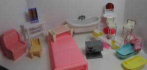 Vintage BARBIE Lot of FURNITURE & Accessories