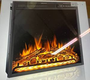 lot 3 image: R.W.FLAME 34ELECTRIC FIREPLACE INSERT, INFRARED ELECTRIC FIREPLACE, 750W1500W