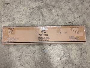 lot 7 image: Signature Design by Ashley Cadmon Antique Wooden Floating Wall Shelf - Brown