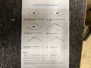 lot 28 image: 10 pack of Flat LED Light Surface Mount Kit - 2 x 4