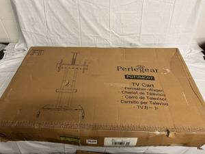 lot 30 image: Perlegear Rollable TV Cart with Storage Shelf - Model PGTVMC07