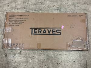 lot 41 image: Teraves 69 x 53 x 29 Curved L Desk