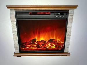 lot 45 image: Lifesmart Infared Quartz Fireplace Heater with Polystone Accents