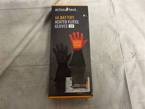 lot 62 image: ActionHeat Mens AA Battery Heated Fleece Gloves 2.0 - Size Mens LXL