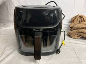 lot 67 image: PowerXL Vortex Pro 8-Qt. Air Fryer - Black