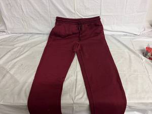 lot 74 image: Galaxy by Harvic Mens Fleece Pants - BURGUNDY - Size XL