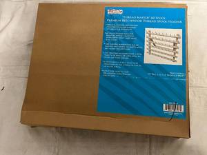 lot 81 image: Thread Master 60 Spool Premium Beechwood Thread Spool Holder