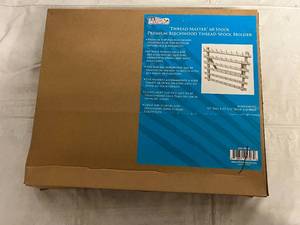 lot 85 image: Thread Master 60 Spool Premium Beechwood Thread Spool Holder