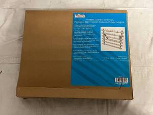 lot 86 image: Thread Master 60 Spool Premium Beechwood Thread Spool Holder