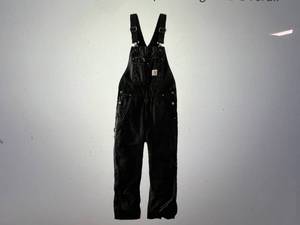 lot 97 image: Carhartt Mens BigTall Quilted Zip-To-Thigh Bib Overall - Used - Size 2XL
