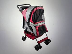 lot 99 image: Goopaws 4-Wheel Travel Pet Stroller