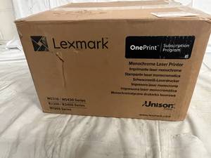lot 123 image: Lexmark Monochrome Laser Printer