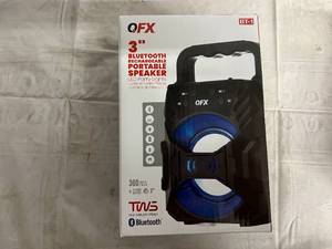 lot 139 image: QFX 3 Bluetooth Rechargeable Portable Speaker