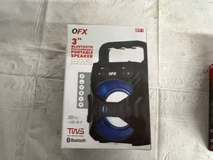 lot 145 image: QFX 3 Bluetooth Rechargeable Portable Speaker