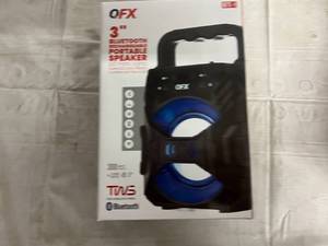 lot 147 image: QFX 3 Bluetooth Rechargeable Portable Speaker