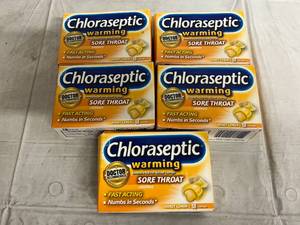 lot 198 image: 12 Packs of Chloraseptic Warming Lozenges