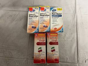 lot 201 image: 5 Packs of Childrens Medicine