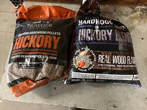 lot 221 image: 2 Hickory Flavored Smoking Pellets - Taped Bags