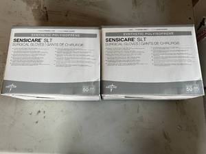 lot 244 image: 2 x 50 Count Boxes of Sensicare SLT Surgical Gloves
