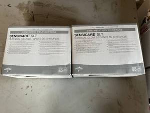 lot 248 image: 2 x 50 Count Boxes of Sensicare SLT Surgical Gloves