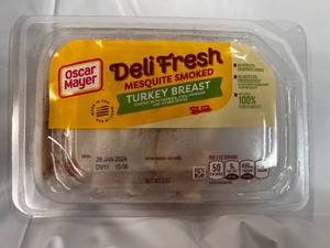 A. 8x8oz pkgs Oscar Meyer Deli Fresh Mesquite Smoked Turkey Breast-1282024
