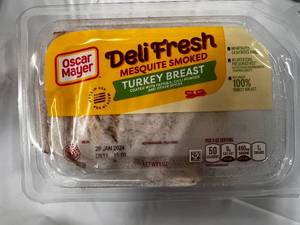 A. 8x8oz pkgs Oscar Meyer Deli Fresh Mesquite Smoked Turkey Breast-1282024