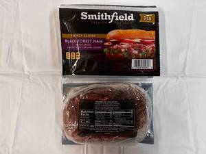 A. 2x 1 lb Smithfield Black Forest Thinly Slice Ham