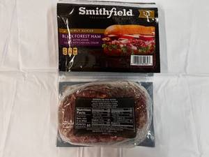 A. 2x 1 lb Smithfield Black Forest Thinly Slice Ham