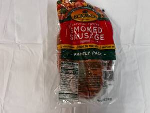 G. Eckrich Smoked Sausage-2.44lb Family Pack