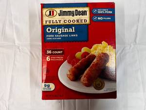 L. 36 Count Package Jimmy Dean Fully Cooked Pork Sausage Links