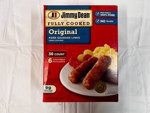 L. 36 Count Package Jimmy Dean Fully Cooked Pork Sausage Links