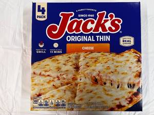 L. 4Pack Jacks Orginal Thin Cheese Pizza