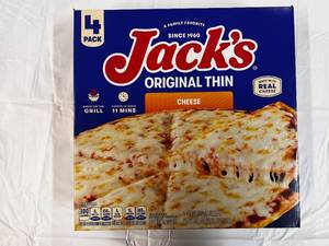 L. 4Pack Jacks Orginal Thin Cheese Pizza