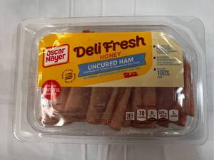 E. 8x 9oz Oscar Meyer Deli Fresh Honey Uncured Ham