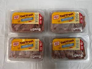 E. 4x 16oz Family Size Oscar Meyer Deli Fresh Smoked Uncured Ham