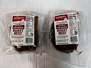 E.2x 2lb Hormel Premium Top Round Sliced  Roast Beef