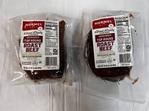 E.2x 2lb Hormel Premium Top Round Sliced  Roast Beef