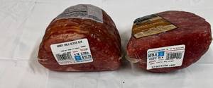 F. 2.38lb & 2.21lb Smithfield Honey Cured Slice Ham