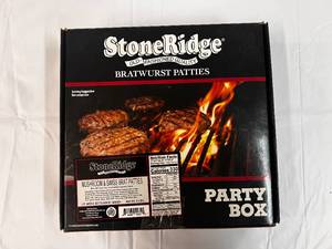 D. 1 Party Pack (20ct) Mushroom & Swiss Bratwurst Patties 5lbs