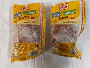 D. 2x 28oz Oscar Meyer Sub Kits-Turkey & Ham