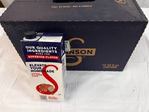 12x 32oz cartons Swanson Beef Stock  112023