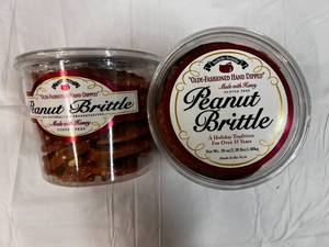 2x 38oz Tubs Olde-Fashioned Hand Dipped Peanut Brittle