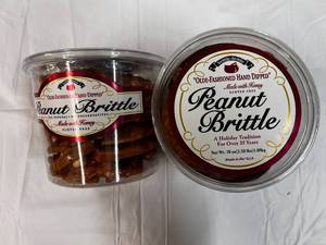 2x 38oz Tubs Olde-Fashioned Hand Dipped Peanut Brittle