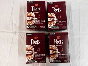 4x 10ct Kcups Peets Holiday Blend Coffee