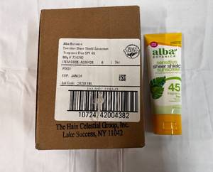 6x 3oz Alba Sensitive Sheer Sunscreen-12024